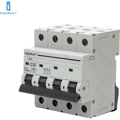 INTERRUTTORE MAGNETOTERMICO 32A AMPERE 4P POSTI CURVA C (1/4)