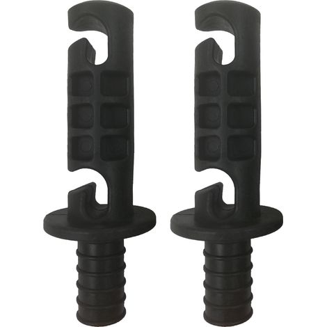 KANGUI Lot de 2 capuchons de maintien universels pour filet de trampoline Ø25 mm (1/4)