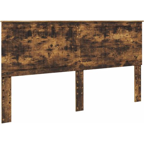 Maison Exclusive - Testiera con testiera Rovere fumé 180 cm Legno multistrato