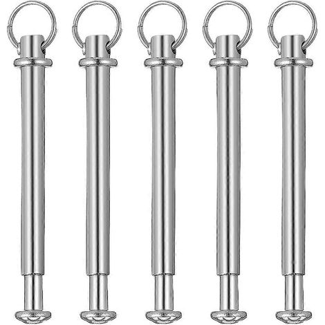 5 jeux de fixations de rechange pour ventilateur pliant : rivets, écrous et pièces de réparation pour axe métallique (20 mm) (1/5)