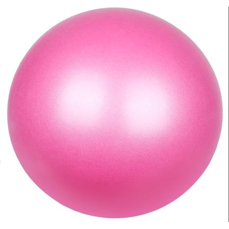 Mini-Pilatesball 25 cm aus rutschfestem PVC für Yoga, Gleichgewicht und Bauchmuskeltraining mit Aufblasschlauch – Trainingsball – Core-Training