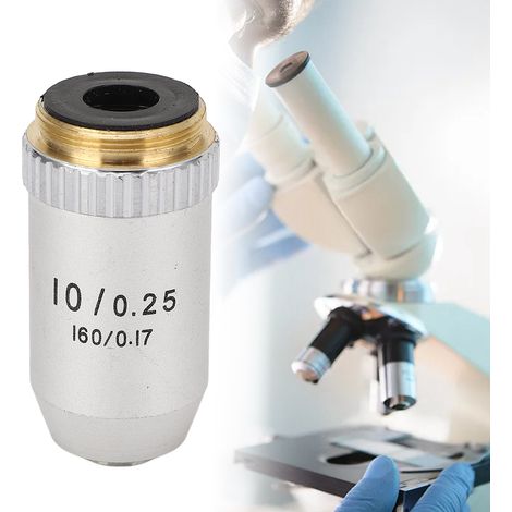L'objectif achromatique 10X195EP est un objectif de microscope biologique qui peut être utilisé comme accessoire de microscope et de télescope. (1/5)