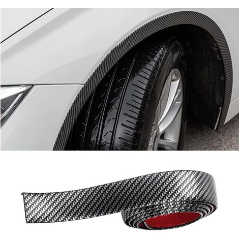 Wheel Arch Sticker, Car Wheel Eyebrow Protection, Anti-Collision Wheel Eyebrow, Flared Edge Trim for Car Mudguards, L Shape Car Passage Protection (Carbon Fibre) (1/5)