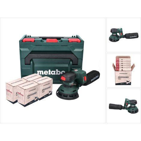 Metabo SXA 18 LTX 125 BL Ponceuse excentrique sans fil 125mm 18V Brushless + 2x Sets de ponçage Toolbrothers TURTLE + Coffret metaBOX - sans batterie, sans chargeur (600146840) (1/5)