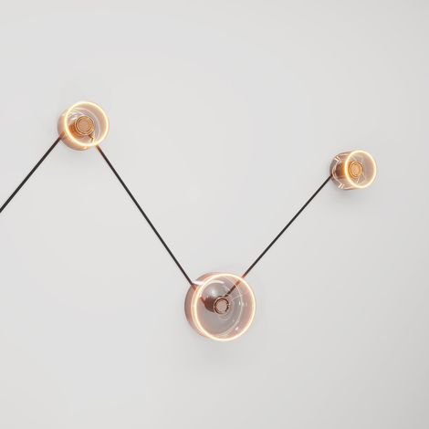 Applique Spostaluce avec 3 ampoules fantômes