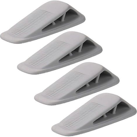 Lot de 4 butées de porte en silicone, cale robuste avec support, pour la maison et le bureau (1/5)
