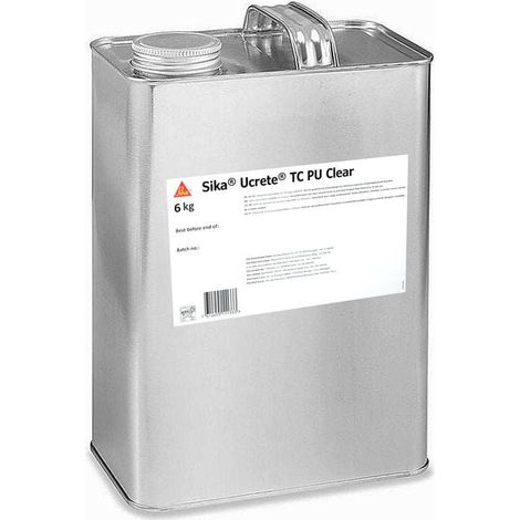 Sika® Ucrete® TCPU Clear - Capa de acabado de poliuretano transparente - 6 kg - Bote