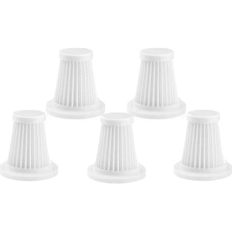Filtre de 5pcs Car Aspirateur Filtre Cordless Aspirateur Lavable Filtre Handy Aspirateur Accessoires