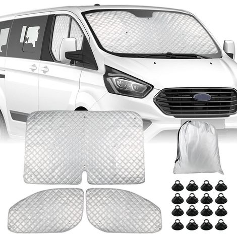Sonnenschutz Set für Ford Transit Custom 2012-2022, 3-teilig, Ganzjahresschutz, Verdunkelung (1/5)