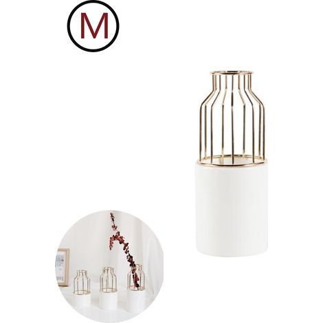 Support Pour Vase - Support Métallique Geometrique Avec Tube À Essai En Verre Borosilicate - Pour Décoration Intérieure Et Événements - 1 Pièce (1/5)