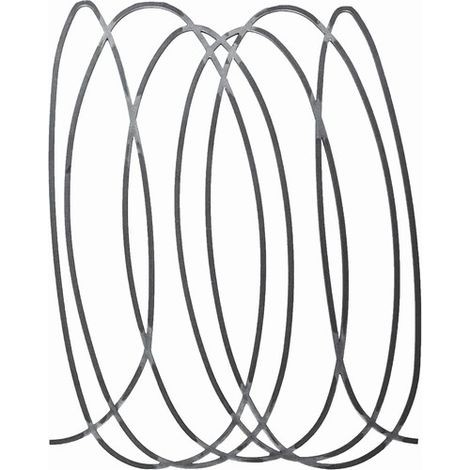 Panneau boucles larges - Hauteur 975mm Largeur 750mm en carré de 12mm - Fer forgé - À souder - DECO FER FORGE (1/3)