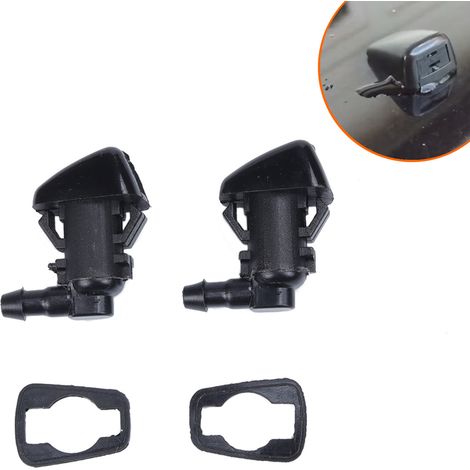 2PCS Buse de Lave-Glace 55079049AA Gicleur Pulvérisateur d'eau Remplacement Voiture Pompe Lave-Glace Avant Buse Nettoyage pour Jeep Grand Cherokee 2005-2010 A, avec caractéristiques : 2010A, 55079049A (1/4)