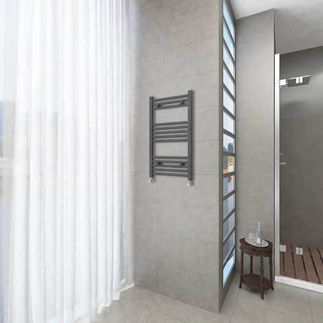 OCEAN Riscaldamento idraulico 800x600mm Scaldasalviette ad acqua calda Termoarredo Radiatore Antracitico Interasse 55 (1/5)