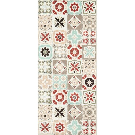Tapis de cuisine imprimé Intérieur Azulejo Carreaux de ciment - 80 x 150 cm (1/5)