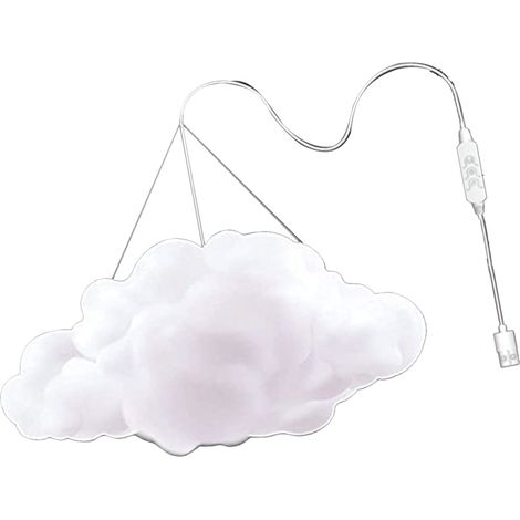 Lampe nuage 3D géante design déco DIY commande APP musique ambiance multicolore pour salon café bar 1 pièce ABS (1/4)