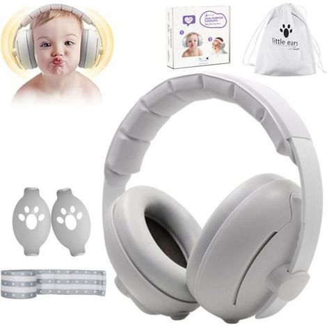 Casque Anti Bruit Bébé - Protection Auditive Enfant 3 à 8 Ans - Bande Extensible Réglable - 1 Pièce (1/5)