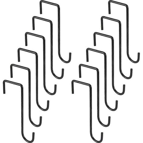 Lot de 12 crochets pour plantes suspendues, à fixer au-dessus d'une clôture, pour paniers suspendus (1/5)