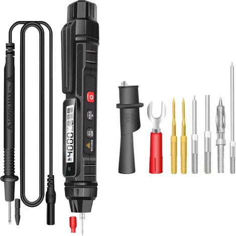 Nannigr Multimètre SK-216 TRMS kit complet stylo testeur sans pile