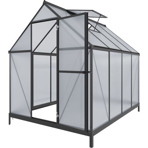Gewächshaus Grow III Alu-Rahmen, 182x241x208cm