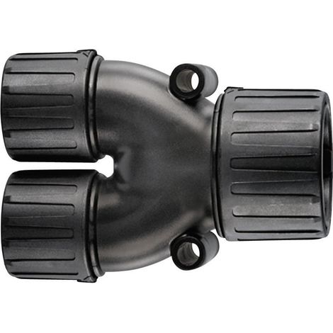 HellermannTyton 166-25802 HG21-Y16 Y-Verteiler Schwarz  21 mm, 16 mm, 16 mm  1 St.