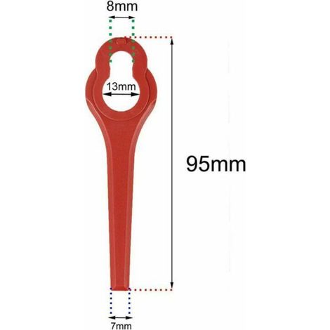 Lames De Rechange - Plastique - Pour Ferrex Aldi FAR 20-1 - 100 Pièces (1/5)