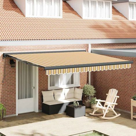 vidaXL Auvent rétractable Multicolore 400 x 300 x 165 cm