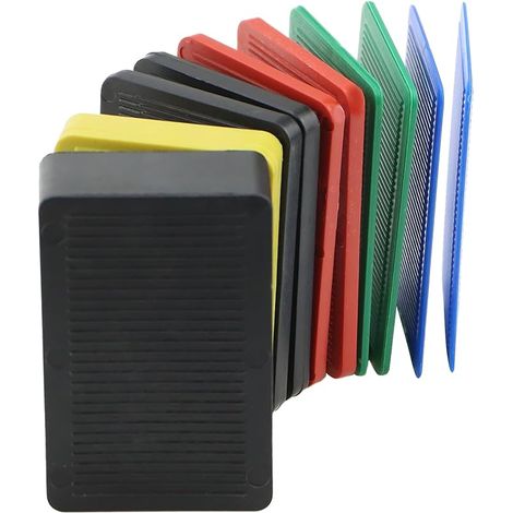 80Pièces Window Cales de Vitrage 40 x 60mm D'espacement en Plastique pour Cale de Porte Premium Cales pour vitrage Cales Parquet Meubles Vitrage Set :2, 2.8, 3.5, 5, 10, 20 mm