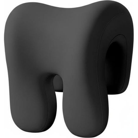 Office Pillow, Ergonomic Headrest Pillow, Rest Pillow, Chair Cushion, Memory Foam, Cervical Support, Soft Ventilated Cover, Black (1/5)