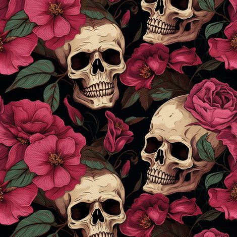 Tela Oxford decorativa para exteriores - Motivo de calavera I DX4806 (1/5)