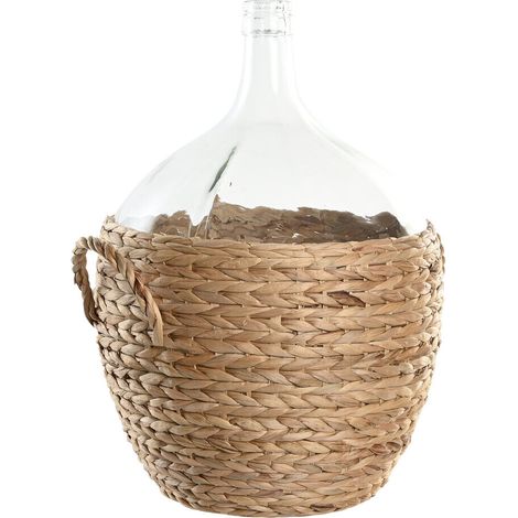 Jarron Cristal Fibra 37X37X55 25 L, Asa Natural (1/3)