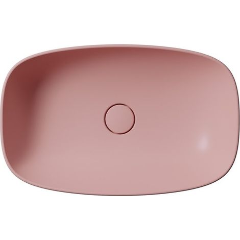 Lavabo en céramique NUBES sur planche 60x38cm, blush mat
