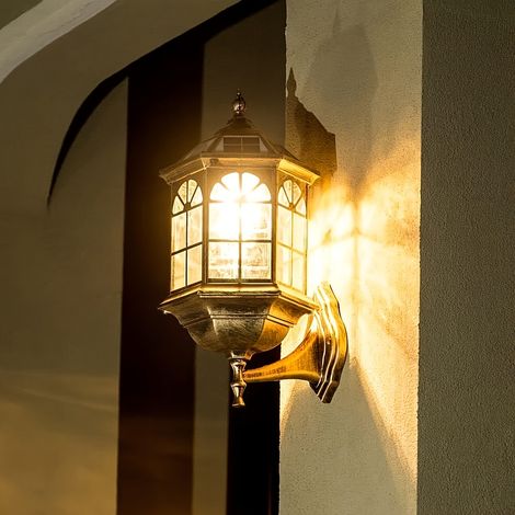 Appliques murales solaires de style européen - éclairage extérieur pour cours et jardins, lampadaires solaires (1/4)