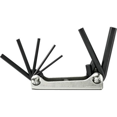 Cle 6 pans repliable 7 pieces sur monture (1/2)