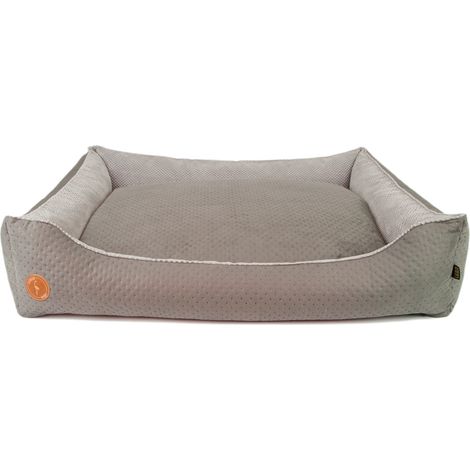 Canapé César, gris, matelassé, M - 80 cm x 70 cm (1/5)
