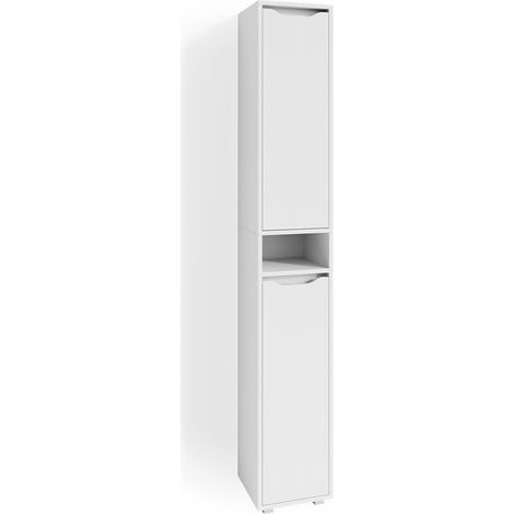Badschrank Ruben, Weiß, 30 x 192.5 cm, Vicco