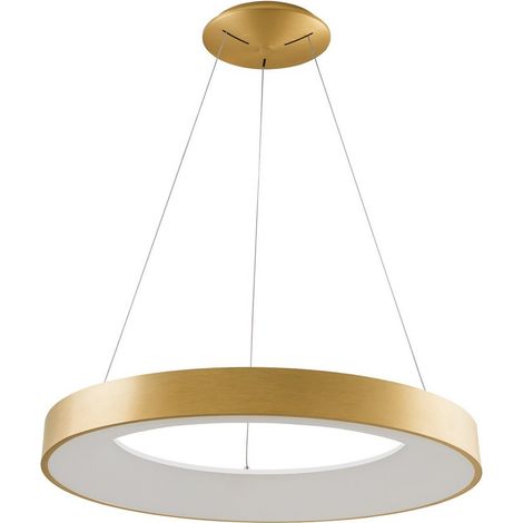 Italux Giulia - Moderner LED-hängender Anhänger gebürstetes Gold, warmes Weiß 3000K 4400lm (1/3)