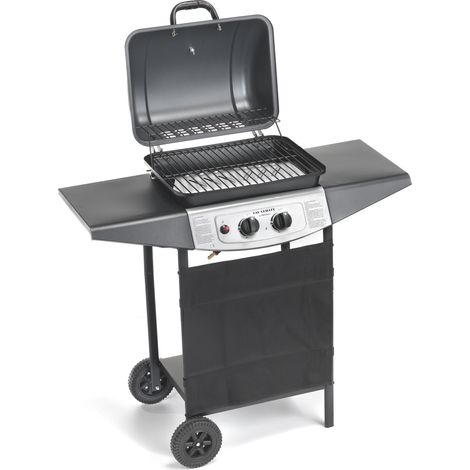 Ompagrill BARBECUE A GAS ''4936 DOUBLE'' 2 FUOCHI cm. 98x43x100 h (1/3)