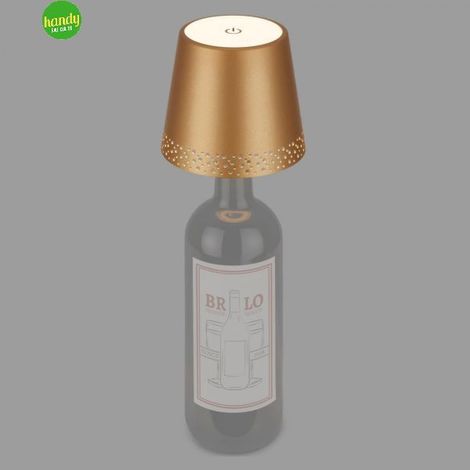 Lampada bottle Briloner USB ø10 10h. oro (1/3)