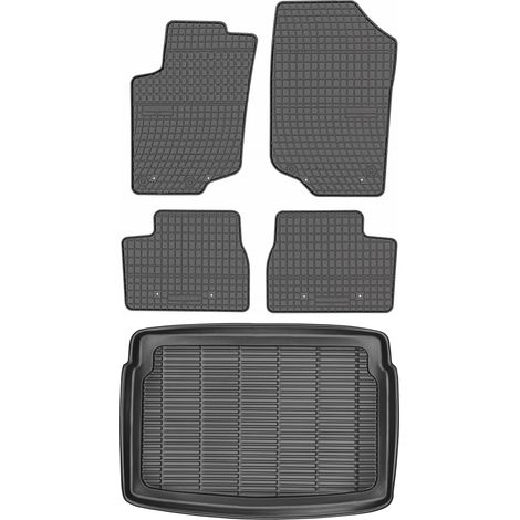 Set di tappetini in gomma per auto e tappetino per bagagliaio per Peugeot 207 Hatchback dal 2006 al 2012. (1/5)