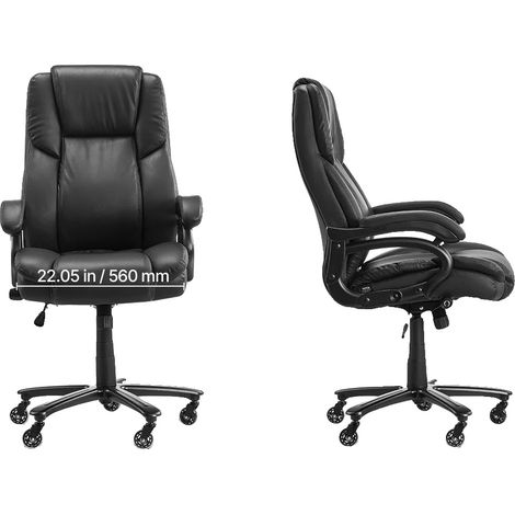 Bürostuhl, ergonomisches Design, verstellbare Funktionen, Lendenwirbelstütze bis 181 kg (1/2)