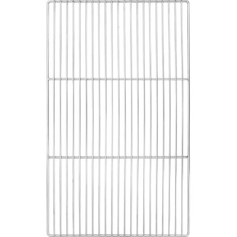 Grille de barbecue, acier inoxydable, résistant à la corrosion, Argent (1/2)