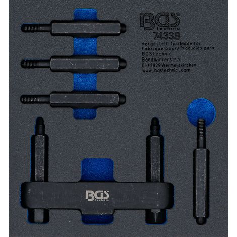 BGS  Inserción  de  carro  de  taller  1/6:  Llave  para  tuercas  de  espiga  para  ejes  traseros  de  camiones  -  74338 (1/4)
