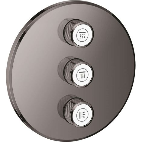 Grohe Grohtherm SmartControl Parte esterna per rubinetto da incasso triplo Antracite, 29122A00 (1/2)