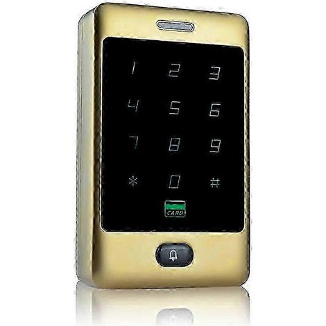 Système de contrôle d'accès autonome 2025 avec clavier tactile en métal, étanchéité IP65 et système de sécurité de serrure de porte AC Gold (1/4)