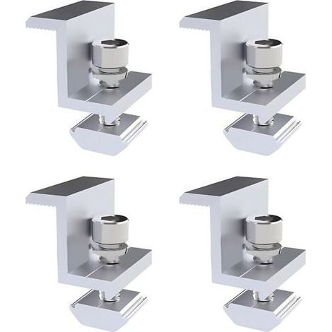 Support Panneau Solaire - Aluminium - Hauteur 30 mm - Pour Toit Surface Irrégulière Bateau Caravane - Lot de 4 (1/5)