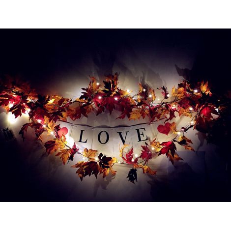 Guirlande De Feuilles D'érable - Décoration De Porte Et Mur Pour Fêtes - 50 X 50 X 8 Cm - En Bois Filigrané - 1 Pièce (1/5)