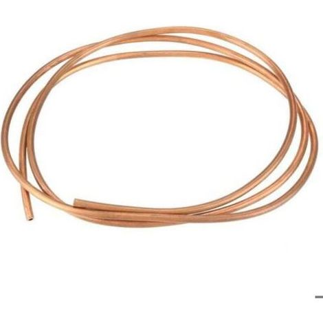 BelleRise - Tuyau cuivre souple – Cuivre pur OD 6mm ID 4mm – Pour réfrigération – 2m (1/4)
