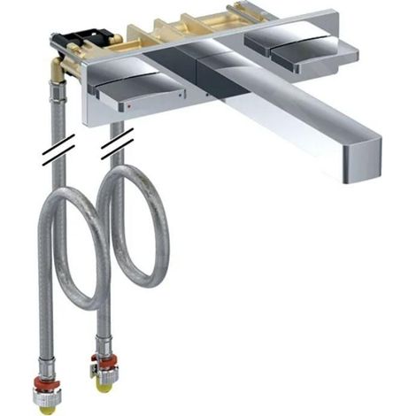 Geberit 116465211 ONE bras de retenue angle montage mural 2 boutons (1/2)