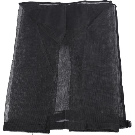 Housse de protection pour climatiseur en maille respirante toutes saisons pour unité centrale de climatisation extérieure contre les feuilles, les mauvaises herbes, les débris de peuplier, noir 61 x 6