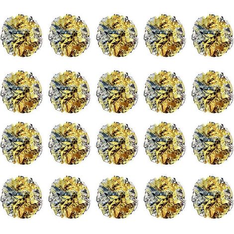 Lot de 20 balles froissées pour chatons, jouet d'exercice en papier - Style 1 (1/5)